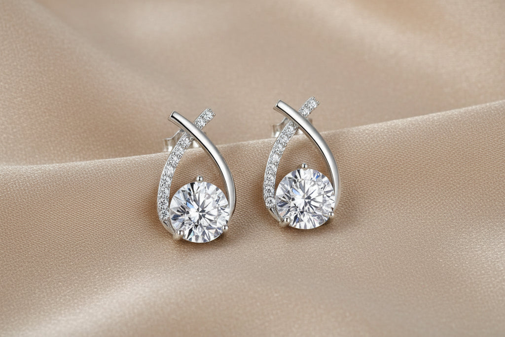 Earrings Fishtail Cross